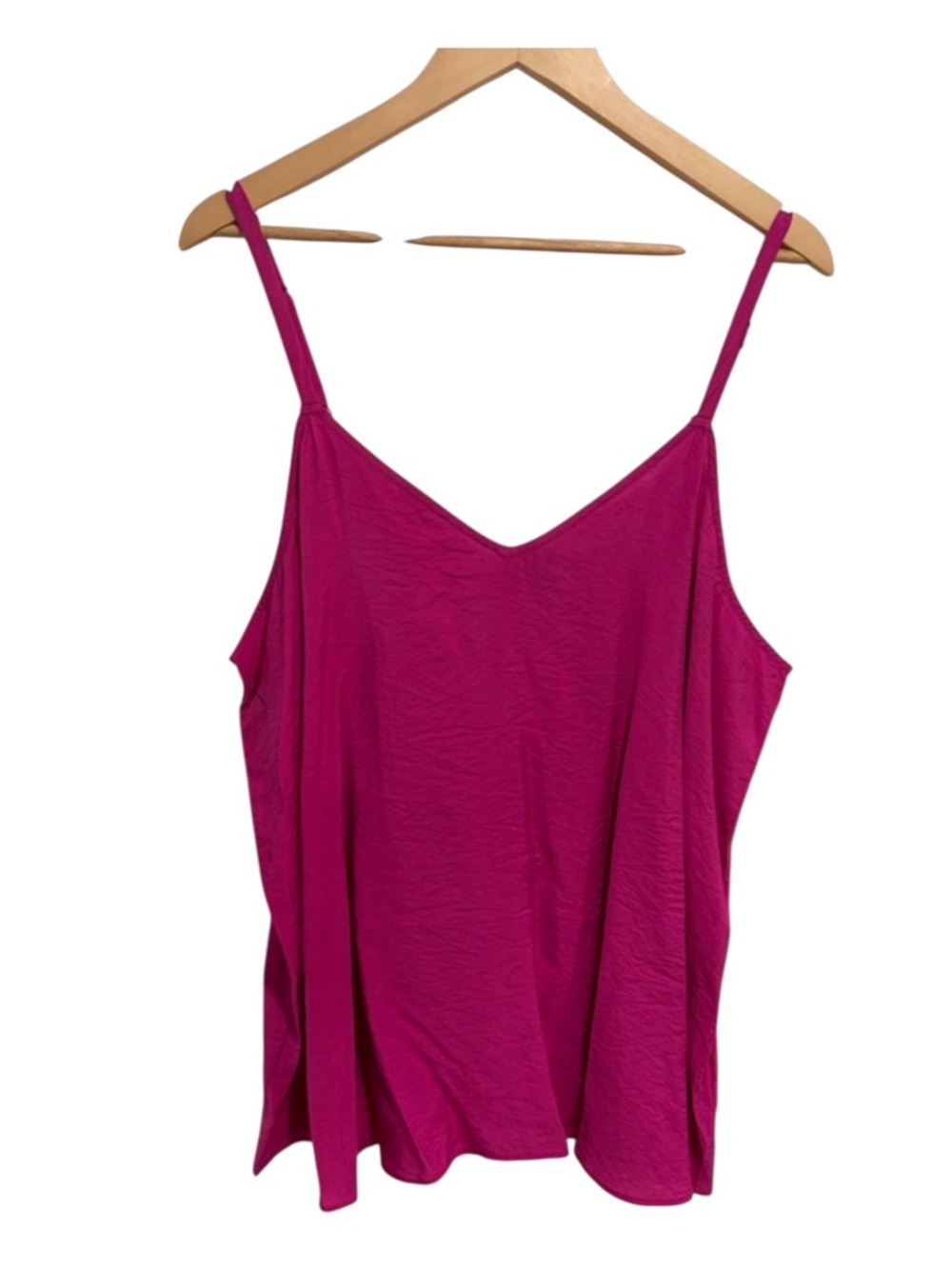 2/$30 Torrid Women's Sophie Fuchsia Red Spaghetti Strap V-Neck Tank Adjustable